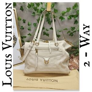 Authentic Louis Vuitton Empreinte Lumineuse PM Beige W/ Dust Bag & Lock/Key